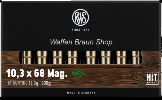 RWS 10,3x68 Mag. HIT 13,0g 