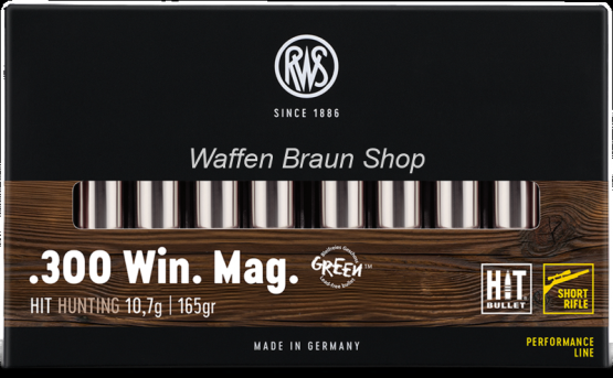 RWS.300 Win Mag HIT Green 10,7g 20 Stück Short Rifle 