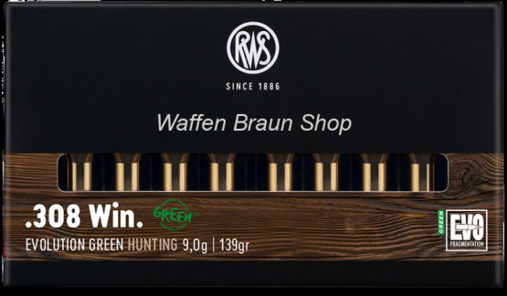 RWS .308 Win  EVO GREEN 9,0g/136gr 20 Stück 