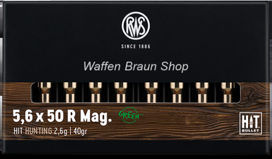 RWS 5,6x50R Mag. HIT 2,6g 20 Stück 