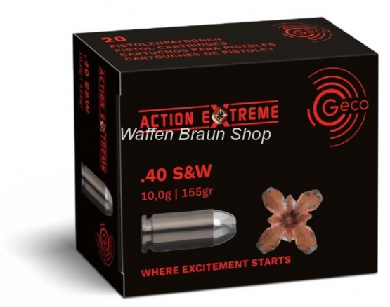 Geco .40 S&W Action EXTREME 10,0 g/ 155 grs. 20 Stück 
