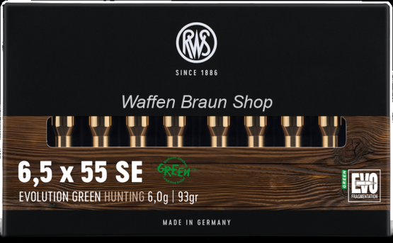 RWS 6,5X55 EVO Green 6,0g, 93gr 