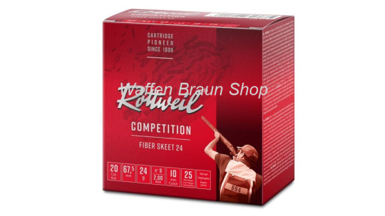 Rottweil Competition Fiber Skeet 20/67,5 2,0 mm 25 Stück 