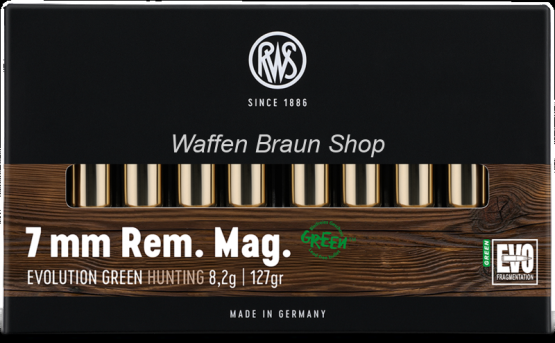 RWS 7MM REM MAG EVO GREEN 8,2g 20 Stück 