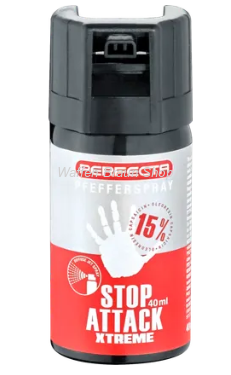 Perfecta Stop Attack XTreme Pfeffer-Spray 40 ml, 15 % OC, konisch 