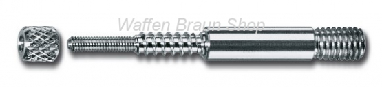 VFG Adapter für Putzstöcke Kal.7mm bis .45 inkl. Rändelmutter zum Fixieren der Filze 