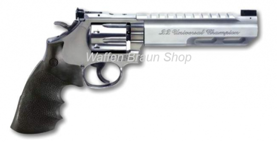 S&W Revolver Mod 617,Universal Champion 6" Kal. 22lr RB  6-Schuss stainless 