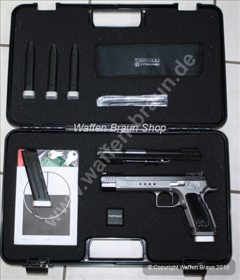 Tanfoglio Gold Match Xtreme, cal. .45 ACP, 6"-Schlitten mit WS auf 9mm 