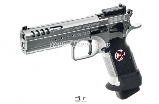 Tanfoglio Pistole T97L Limited Master OR Xtreme, 4,92" Bull Barrel, hartverchromt, 9mm Luger 