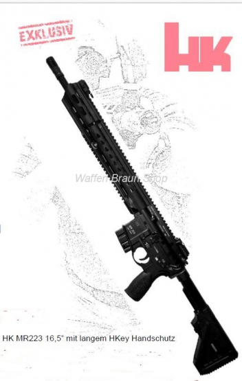 Heckler & Koch HK MR223 A3-Version 16,5“ mit langem HKey Handschutz 