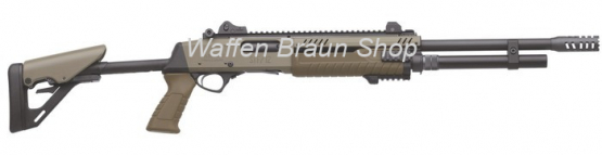 Fabarm PF STF12 12/76 Flat Earth Finish 56cm mit Telescopschaft 