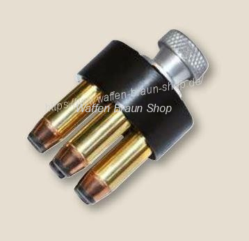 HKS Speedloader Mod. 36-A für S&W J Rahmen Rev. mit 5 Schuss Trommel Cal..38 Special/ .357 Mag. 