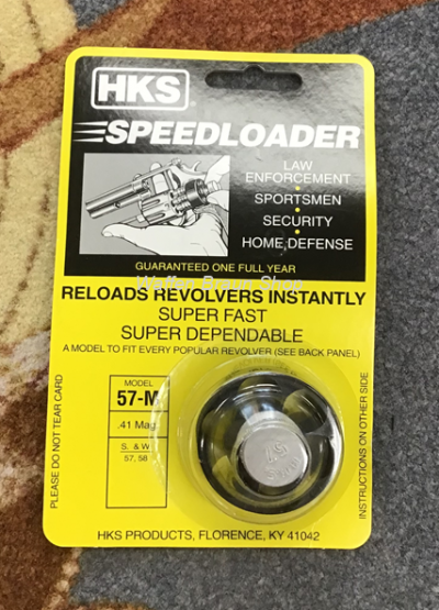 HKS Speedloader Mod. 57M, f. S&W N Rahmen Revolver M57, 58, 657, cal. .41 Remington Magnum 