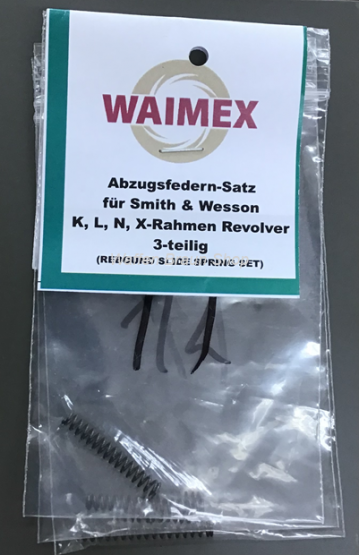 Abzugsfedern-Satz, 3-teilig, für S&W K, L, N, X Rahmen Revolver (je 1x Abzugsfeder 11, 12 und 13P lc 