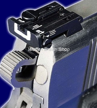 LPA Mikrometer-Visier "SPS", 3-Punkt, inkl. Korn, für HK Pistole SFP9-OR (SPS24HK30) 