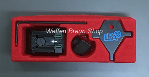 LPA "Fiber Optic"-Visier "SPF", inkl. "Fiber Optic"-Korn, f. SIG-Sauer Pistolen 1911 .22 (SPF17SS) 