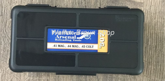 Frankford Arsenal Munitionsbox #507 mit Scharnier f. 50 Patronen .44 Spec./ .44-40, .44 Mag 