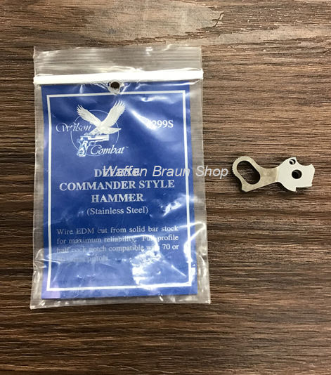 Wilson Combat Deluxe Commander Style Hammer ( Stainless Steel) #299S 