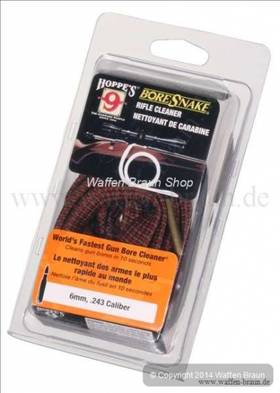 Hoppe s Bore Snake/ Qucik Clean 9mm /.38/.357  für Kurzwaffen 