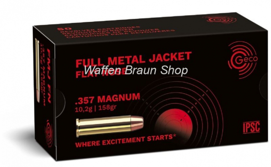 GECO PATR .357 MAG VM-Flachkop 158 grain  50 STK 