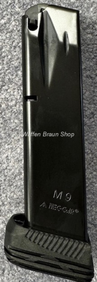 MEC_GAR Pistolenmagazine BERETTA 92 KAL. 9 MM 20 SCHUSS / BRÜNIERT 