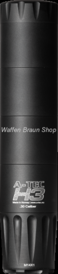 A-tec Hertz 3 .30  Schalldämpfer M15x1 410g -32db Länge 230mm 