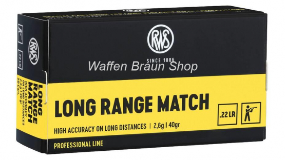 RWS .22 LONG RANGE MATCH 2,6g/40gr 50 Stück 