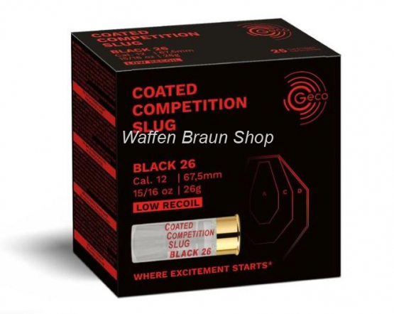 GECO COMP SLUG BLACK 26 12/67,5  26g 25ER 