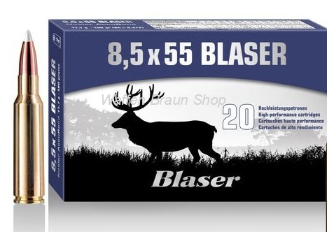 Blaser 8,5x55 Softpoint 13,6g/210 grain 20 Stück 