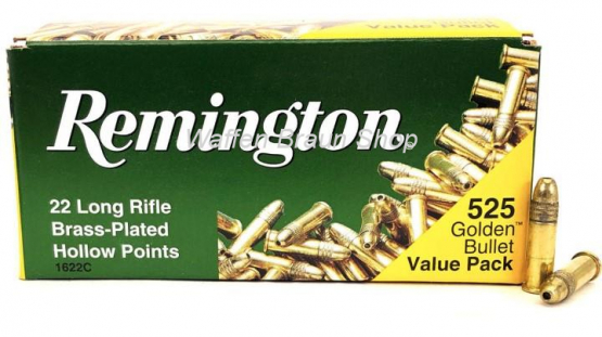 Remington #21250 1622C RIMFIRE .22LR HIGH VELOCITY 36GR HP COPPER PLATED 525Stück 