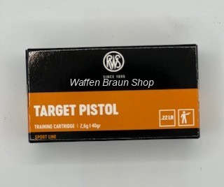 RWS .22 l.r. TARGET PISTOL 50 Stück 