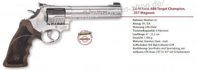 Smith & Wesson Mod 686 Target Champion 357 Mag 